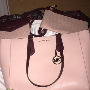 Authentic Michael Kors Kimberly 3in1 Leather Tote